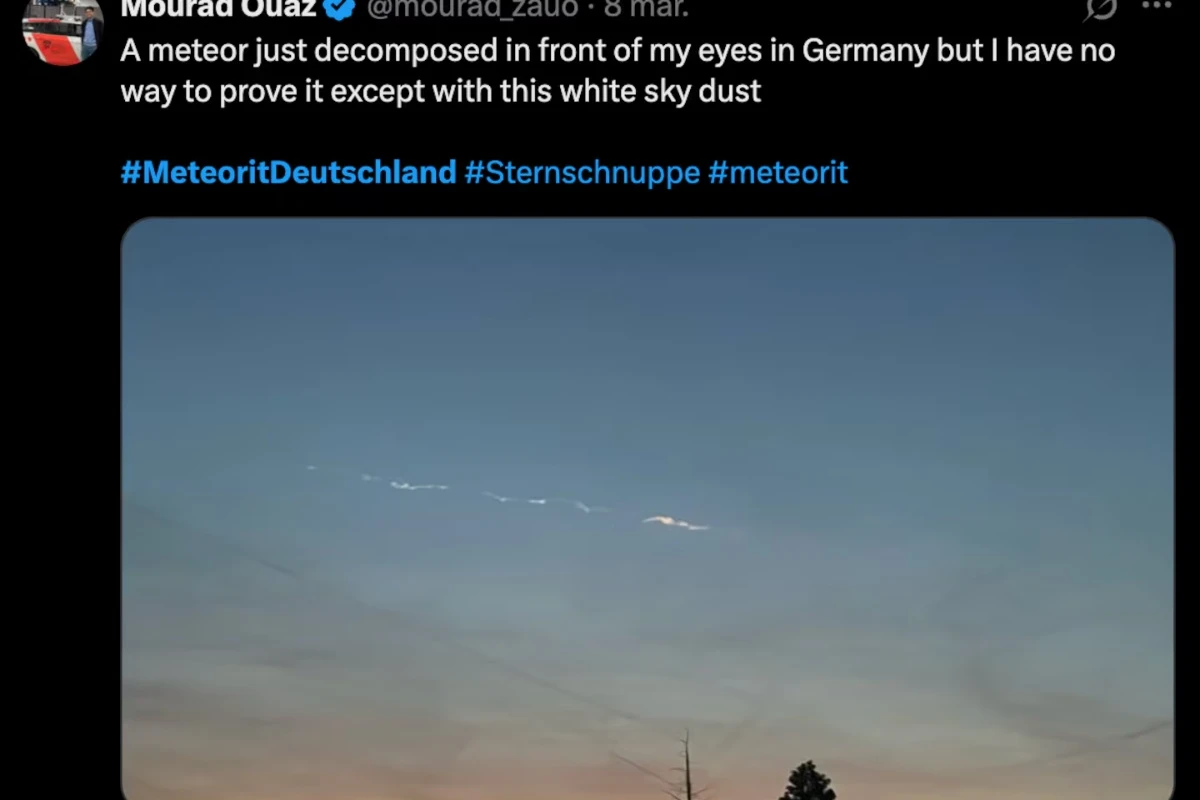 Vatreni meteorit preleteo evropsko nebo, a jedan fragment udario u kuću u Nemačkoj – image 1